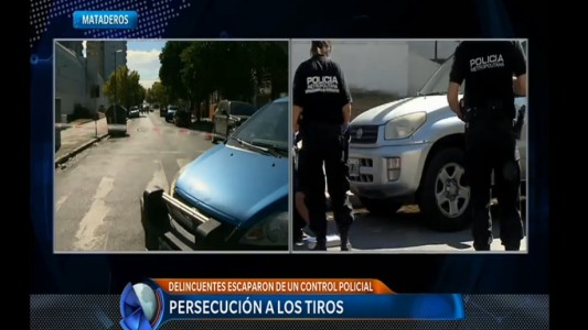 Delincuentes escaparon a los tiros de un control policial