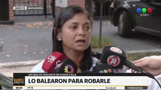 "Mi marido cayó baleado y pensé que estaba muerto"
