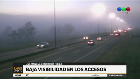 Baja visibilidad en los accesos