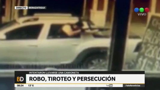 Ladrones balearon a la policía en una persecución de 5 kilómetros: un herido