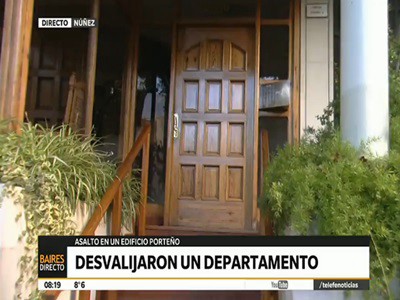 Desvalijaron un departamento en el barrio de Núñez