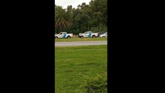 Insólito choque en cadena de patrulleros en la autovía 2