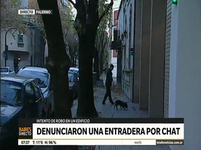 Entradera en Palermo, una vecina alerta y una advertencia por chat