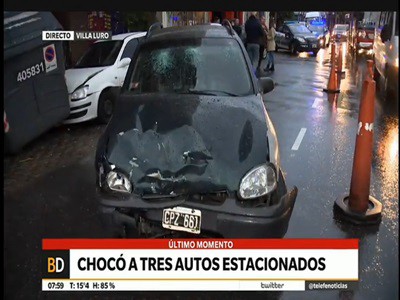 Choque múltiple en Villa Luro