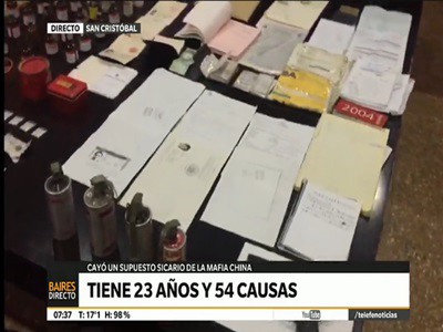 Sicario de 23 años que trabajaba para la mafia china fue detenido en Caseros