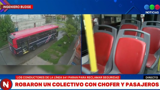 "Tomaron" un colectivo para robar a todos los pasajeros