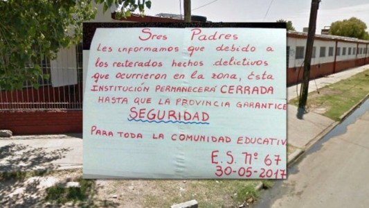 Por una ola de robos, cierran 7 escuelas en Lomas de Zamora
