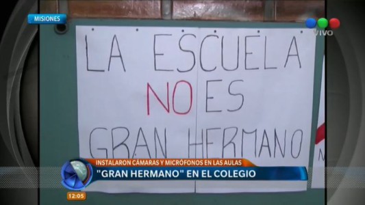 "Gran Hermano" en un colegio de Misiones