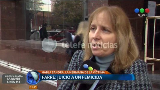 La cuñada de Farré habló con Telefe Noticias: "No hubo emoción violenta"