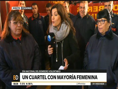 Un cuartel de bomberos con mayoría femenina