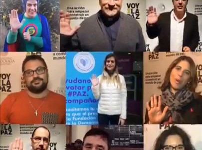 Marcha #VoyXLaPaz: 5 Premios Nobel se reúnen por primera vez en la Argentina