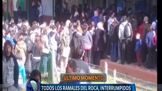 El tren Roca, interrumpido en todos sus ramales