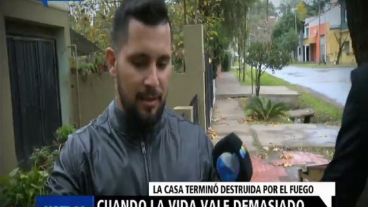 El héroe que salvó a tres hermanitos del incendio de su casa