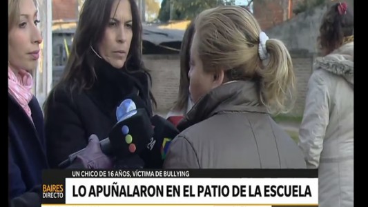 Está internado el alumno apuñalado en el patio de la escuela: "El otro chico fue directamente a matar"