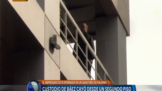 Un custodio de Lázaro Báez cayó de un segundo piso en el sanatorio Los Arcos