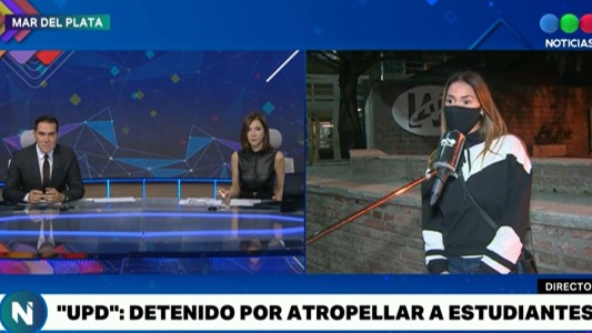 VIDEO: Una joven fue atropellada en los festejos del UPD en la puerta de un colegio de Mar del Plata
