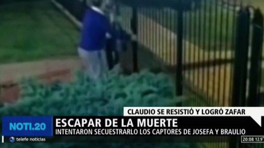 Claudio, el hombre que se salvó del secuestro: "Esperaba el balazo"