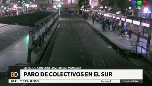 La zona sur sin colectivos