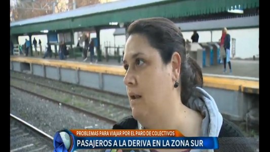 Pasajeros a la deriva en zona sur del conurbano bonaerense