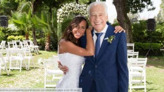 El doctor Cormillot será papá a los 82 años