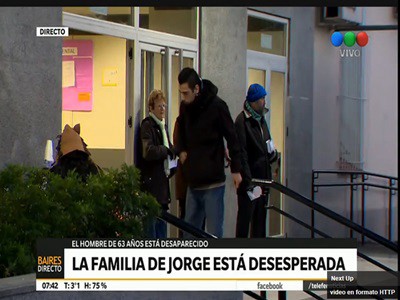 Buscan a un hombre desaparecido hace 8 días