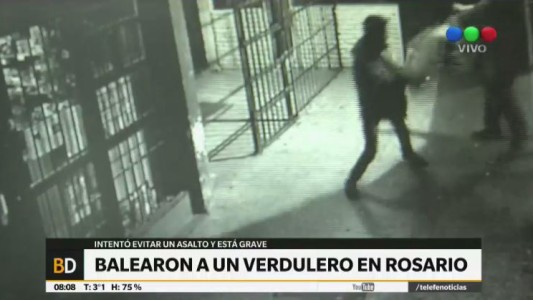Balearon a un verdulero en Rosario