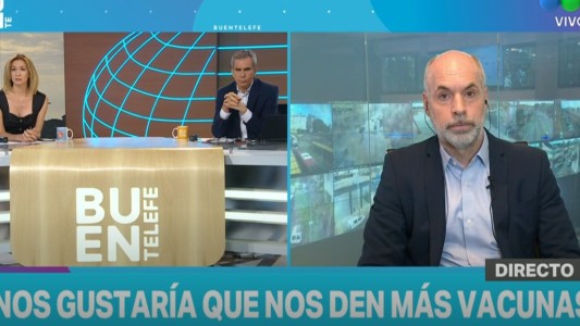 Horacio Rodríguez Larreta: "Somos el distrito que más rápido aplica las vacunas"