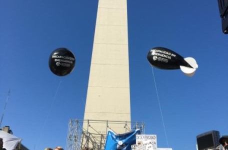 "La discapacidad en emergencia": movilización al Obelisco y en distintas ciudades del país