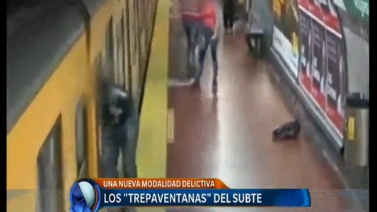 Video: así roban los "trepaventanas" en el subte
