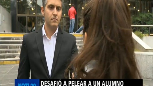 Un profesor universitario invitó a pelear a un alumno y fue suspendido