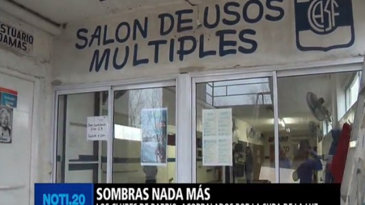 Los clubes de barrio, acorralados por la suba de luz