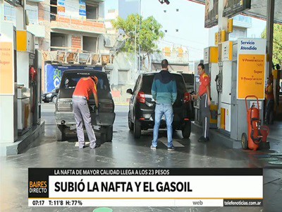 Subieron la nafta y el gasoil
