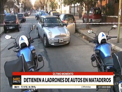 Detienen a cuatro jóvenes ladrones de autos, uno de ellos de 15 años