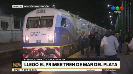 Pasajeros muy conformes con el servicio de tren a Mar del Plata