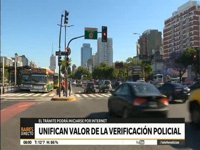 Unifican el valor de la verificación policial