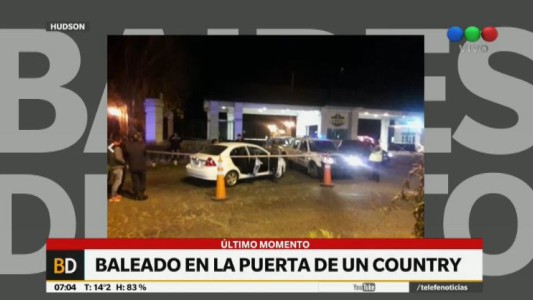Joven baleado en la puerta de un country en Berazategui