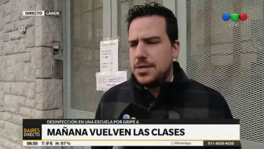Mañana retoman las clases en la escuela de Lanús cerrada por Gripe A
