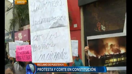 Protesta y corte en Constitución