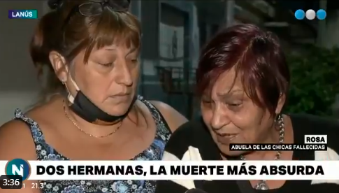 Habla la abuela de las dos hermanas que murieron en el choque de Lanús