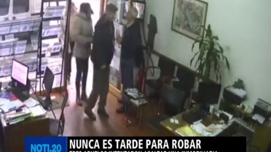 Tres ancianos robaron una inmobiliaria en San Cristóbal