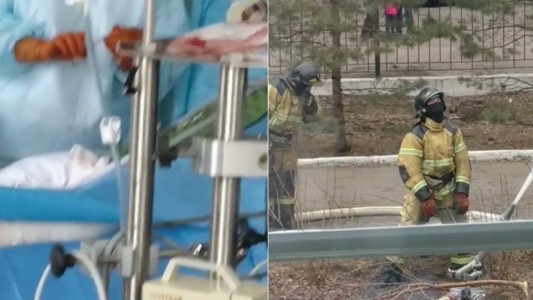 Video: médicos siguen una operación cardíaca mientras se incendia la clínica