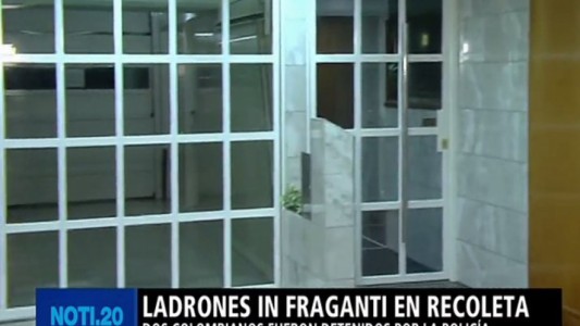 Ladrones in fraganti en Recoleta
