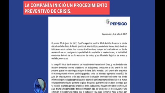 Conflicto en PesiCo: el comunicado de la empresa