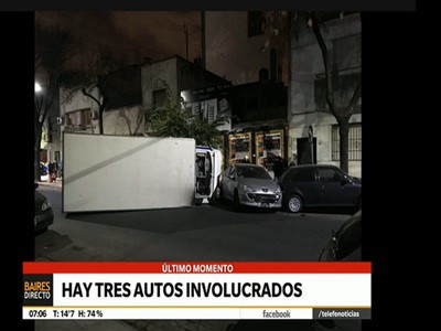 Choque múltiple en Caballito