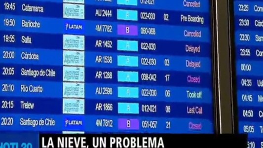 La nieve, un problema en la Patagonia