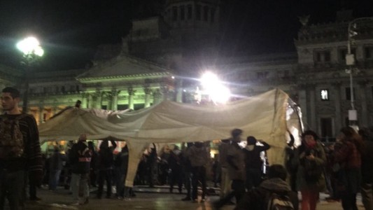 Despidos en Pepsico: instalaron una carpa frente al Congreso