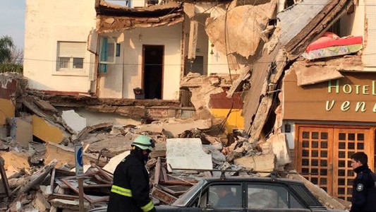 Se derrumbó un hotel en Santa Teresita