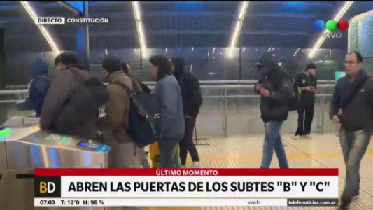Comenzaron a funcionar las líneas B y C del subte