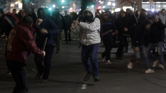 Incidentes frente al Congreso tras una marcha por la aparición de Santiago Maldonado