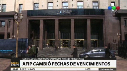 AFIP cambió fechas de vencimientos